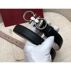 Hypeyourbeast Belts SFG Men's Double G Leather Black Belt