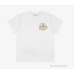 HypeYourBeast Off White Tee Shirt White Gold