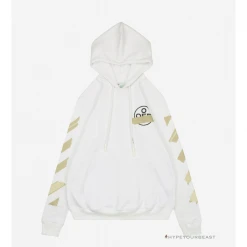 HypeYourBeast Hoodies & Jackets Off White Hoodie White Gold