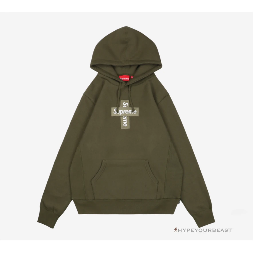HypeYourBeast Supreme Cross Box Logo Hoodie Green 7 HypeYourBeast Supreme Cross Box Logo Hoodie Green