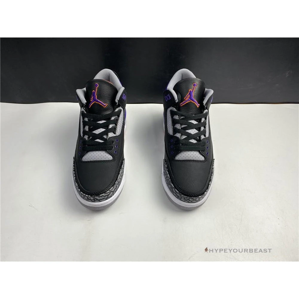 Hypeyourbeast Air Jordan 3 'Court Purple Black Cement' 11 Hypeyourbeast Air Jordan 3 'Court Purple Black Cement'