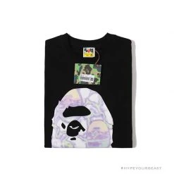 Hypeyourbeast Clothes BAPE Great Ape Head Symphony Lightning Tee Shirt 'BLACK'