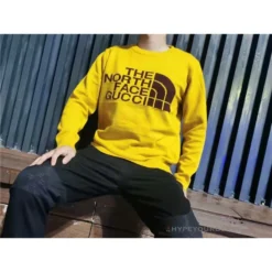HypeYourBeast GC X TNF Hoodie Yellow Hoodies & Jackets