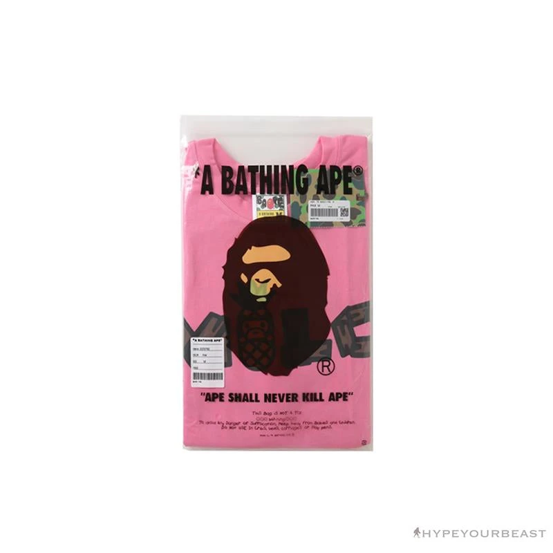 Hypeyourbeast BAPE Comic Dragon Ball Tee Shirt 'PINK' Clothes 4 Hypeyourbeast BAPE Comic Dragon Ball Tee Shirt 'PINK' Clothes