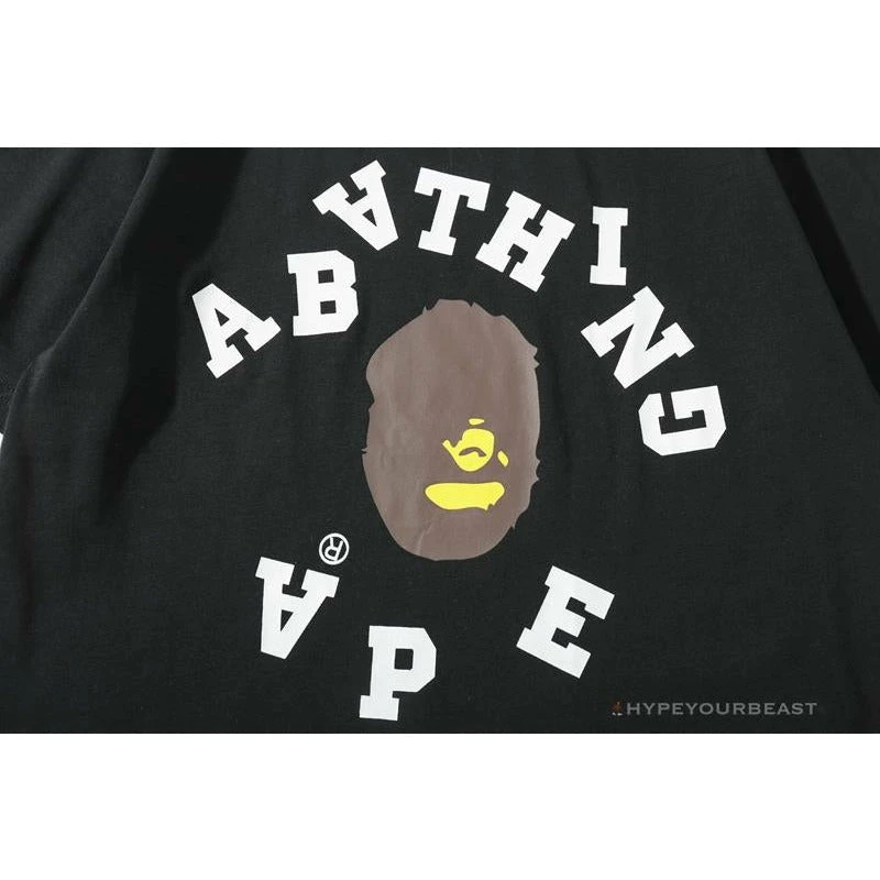 Hypeyourbeast BAPE Messy Letters Upside Down Little Ape Head Tee Shirt 'BLACK' 6 Hypeyourbeast BAPE Messy Letters Upside Down Little Ape Head Tee Shirt 'BLACK'