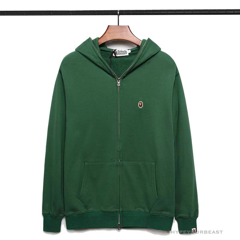Hypeyourbeast BAPE Classic Ape Head Hoodie 'GREEN' Clothes 1 Hypeyourbeast BAPE Classic Ape Head Hoodie 'GREEN' Clothes