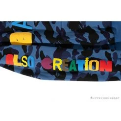 Hypeyourbeast BAPE X Readymade Tiger Head Foam Camouflage Hoodie 'BLUE' Clothes