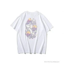 Hypeyourbeast Clothes BAPE Great Ape Head Symphony Lightning Tee Shirt 'WHITE'