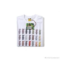 Hypeyourbeast Clothes BAPE Violent Bear Collaboration 28th Anniversary Camouflage Tee Shirt 'WHITE'