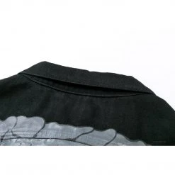 HypeYourBeast Off White Denim Black Jacket - Black Hoodies & Jackets