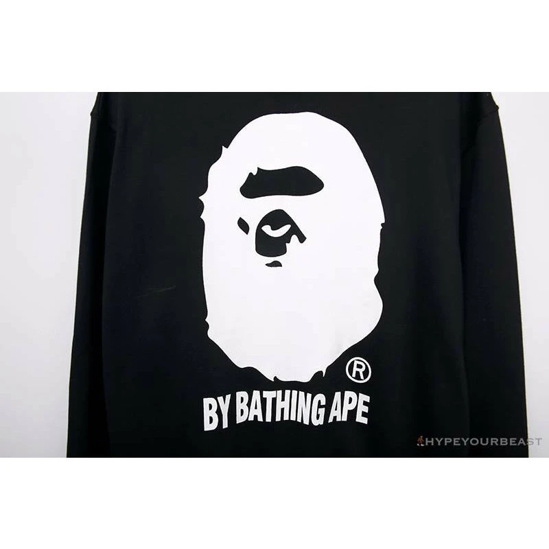 Hypeyourbeast Clothes BAPE Behind The Great Ape-Man Head Long Sleeve Shirt 'BLACK' 4 Hypeyourbeast Clothes BAPE Behind The Great Ape-Man Head Long Sleeve Shirt 'BLACK'