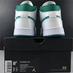 Hypeyourbeast Air Jordan 1 Mid White Mystic Green 29 Hypeyourbeast Air Jordan 1 Mid White Mystic Green