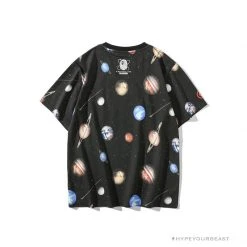 Hypeyourbeast BAPE Shark Head Planet Tee Shirt Clothes
