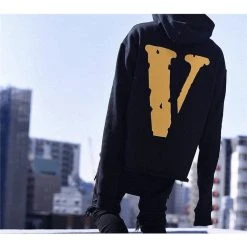 HypeYourBeast Hoodies & Jackets Vlone Yellow And Black Friends Hoodie