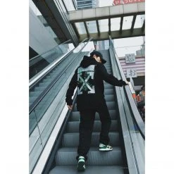 HypeYourBeast Off White Hoodie Machine Black
