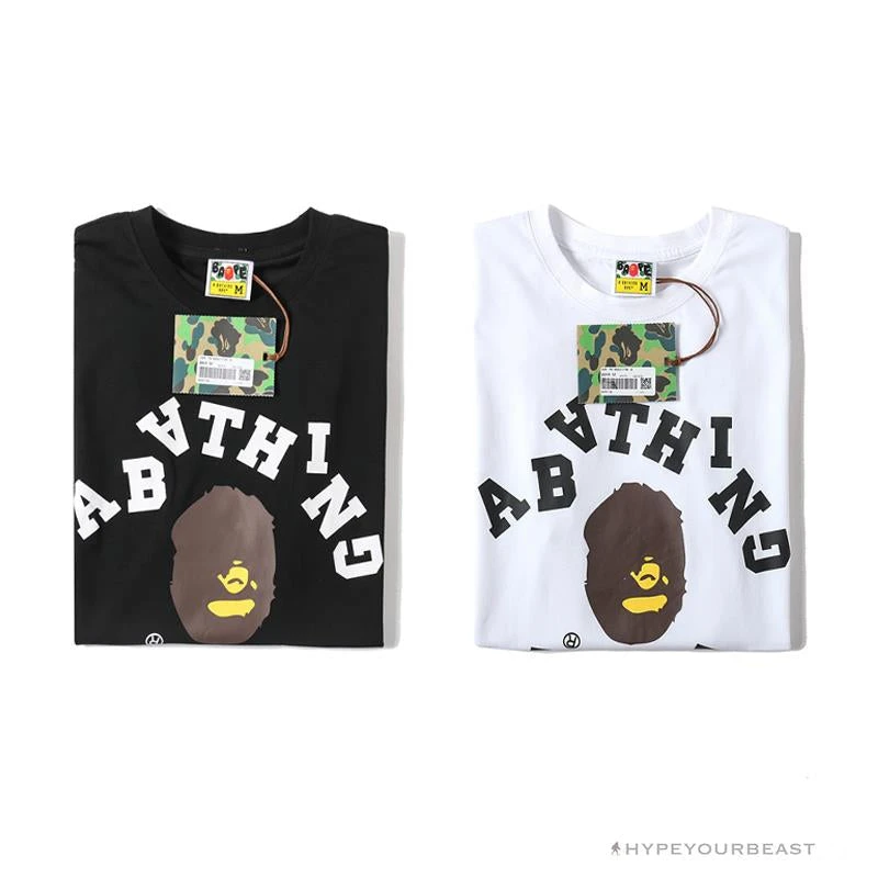 Hypeyourbeast BAPE Messy Letters Upside Down Little Ape Head Tee Shirt 'BLACK' 14 Hypeyourbeast BAPE Messy Letters Upside Down Little Ape Head Tee Shirt 'BLACK'
