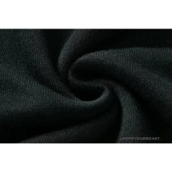 Hypeyourbeast BAPE Classic Ape Head Embroidered Standard Cotton Terry Hoodie 'BLACK' Clothes