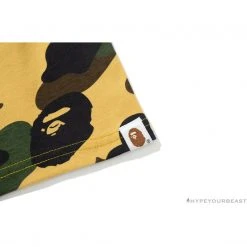 Hypeyourbeast Clothes BAPE KIDS Color Ape Head Camouflage Tee Shirt 'YELLOW'
