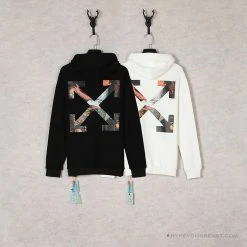 HypeYourBeast Off White Hoodie Skull Black