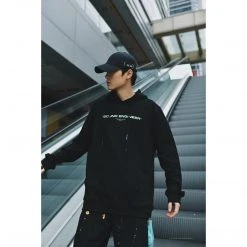 HypeYourBeast Off White Hoodie Machine Black