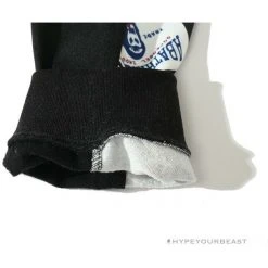 Hypeyourbeast BAPE Badge LOGO Sticker Style Stitching Pants