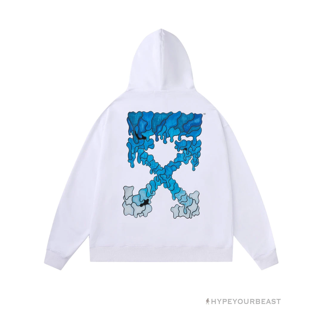 HypeYourBeast Off White Hoodie Royal - White 6 HypeYourBeast Off White Hoodie Royal - White