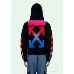 HypeYourBeast Off White Hoodie Blue Pink Hoodies & Jackets