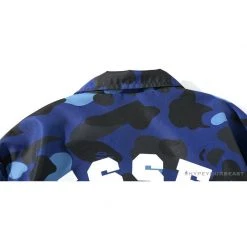 Hypeyourbeast BAPE X RUSSELL ATHLETIC Drawstring Camouflage Sweater 'BLUE' Clothes