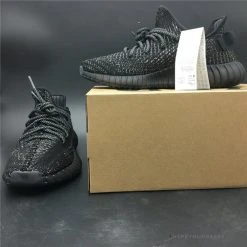 Hypeyourbeast Adidas Yeezy Boost 350 V2 Black / Black / Static