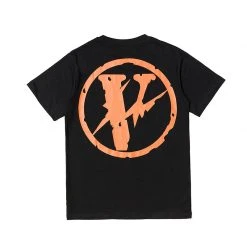 HypeYourBeast T-Shirts Vlone Orange And Black Tee Shirt