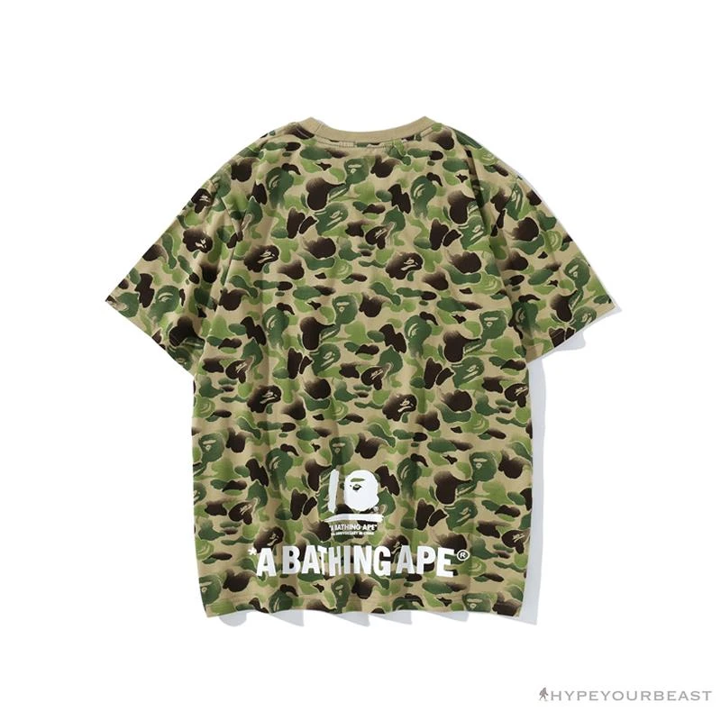 Hypeyourbeast BAPE Chinese Style Ink 10th Anniversary Camouflage Tee Shirt 'GREEN' 2 Hypeyourbeast BAPE Chinese Style Ink 10th Anniversary Camouflage Tee Shirt 'GREEN'