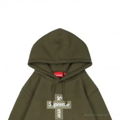 HypeYourBeast Supreme Cross Box Logo Hoodie Green
