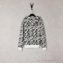 HypeYourBeast Bape Gray Camouflage Hoodie