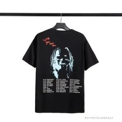 Hypeyourbeast OFF-WHITE Travis Scott Cactus Jack Astroworld Tee Shirt 'BLACK'