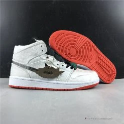 Hypeyourbeast Air Jordan 1 Mid X CLOT White