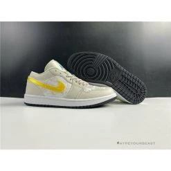 Hypeyourbeast Air Jordan 1 Low 'Palm Tree Beige Yellow'