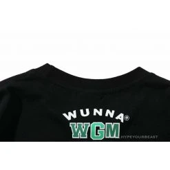 Hypeyourbeast Clothes BAPE Paint Splash Green Camouflage Tee Shirt 'BLACK'