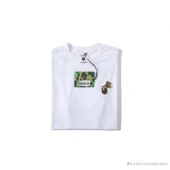 Hypeyourbeast BAPE Readymade Small Bee Camouflage Letter Tee Shirt 'GREEN' Clothes