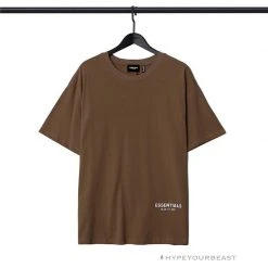 HypeYourBeast FOG Essentials Tee Shirt ‘Los Angeles’ BROWN T-Shirts