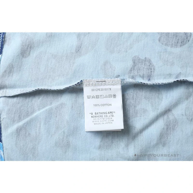 Hypeyourbeast BAPE Ape Head Star Camouflage Shading Tee Shirt 'BLUE' 10 Hypeyourbeast BAPE Ape Head Star Camouflage Shading Tee Shirt 'BLUE'