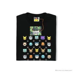 Hypeyourbeast BAPE Baby Milo Pokémon Tee Shirt 'BLACK' Clothes