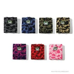 Hypeyourbeast BAPE Camo Hoodie Shark Head 'PURPLE'