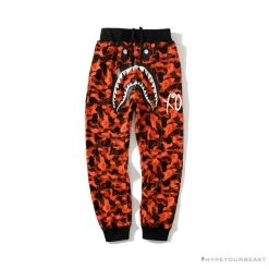 Hypeyourbeast BAPE X XO Co-Branded Camouflage Pants 'RED' Clothes