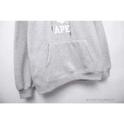 Hypeyourbeast Clothes BAPE X Bathing Ape Head Hoodie 'GREY'
