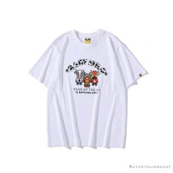 Hypeyourbeast BAPE Baby Milo Year Of The Ox Tee Shirt 'WHITE' Clothes