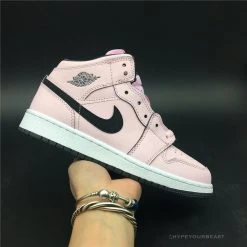 Hypeyourbeast Air Jordan 1 Mid Pink Quartz