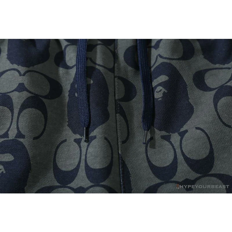 Hypeyourbeast BAPE X COACH Co-Branded Dark-Blue Shorts Clothes 3 Hypeyourbeast BAPE X COACH Co-Branded Dark-Blue Shorts Clothes