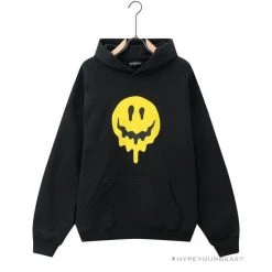 HypeYourBeast BCG Smile Hoodie Black Hoodies & Jackets