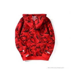 HypeYourBeast Bape Camo Hoodie Red Camouflage