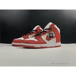 Hypeyourbeast Nike Dunk High X Supreme Red